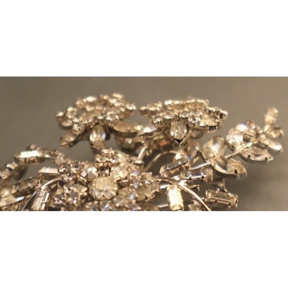 Schoffel Schreiner Rhinestone Brooch Vintage Austria Pin - Picture 8 of 10